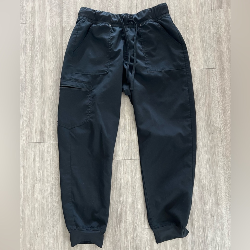Scrubstar Black Petite Scrub Joggers